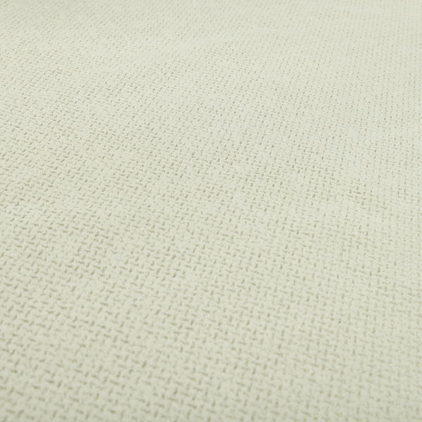 Kimberley Semi Plain Soft Chenille Upholstery Fabric In Cream Colour CTR-1186 - Made To Measure Curtains