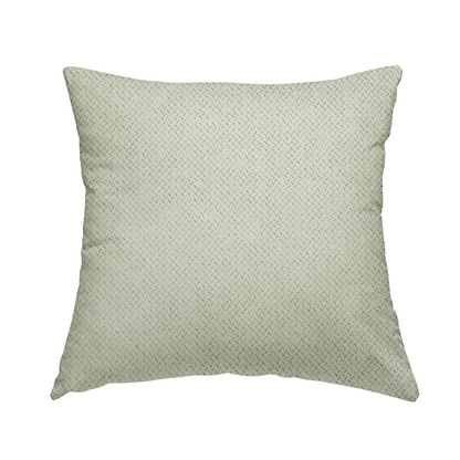 Kimberley Semi Plain Soft Chenille Upholstery Fabric In Cream Colour CTR-1186 - Handmade Cushions