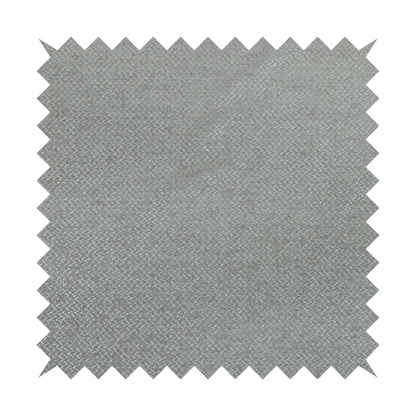 Kimberley Semi Plain Soft Chenille Upholstery Fabric In Silver Colour CTR-1188 - Made To Measure Curtains