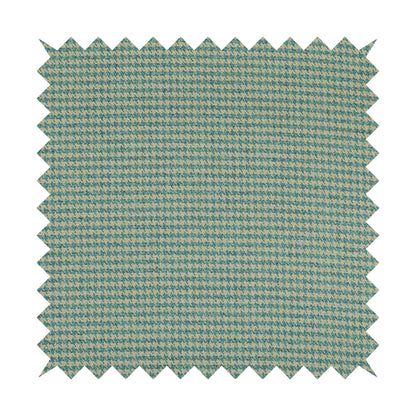Bainbridge Woven Hounds Dogs Tooth Pattern In Blue Beige Colour Upholstery Fabric CTR-12