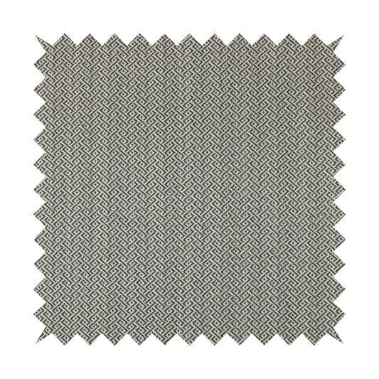 Elemental Collection Small Pattern Soft Wool Textured Grey White Colour Upholstery Fabric CTR-120