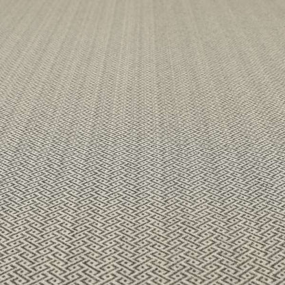 Elemental Collection Small Pattern Soft Wool Textured Grey White Colour Upholstery Fabric CTR-120 - Roman Blinds