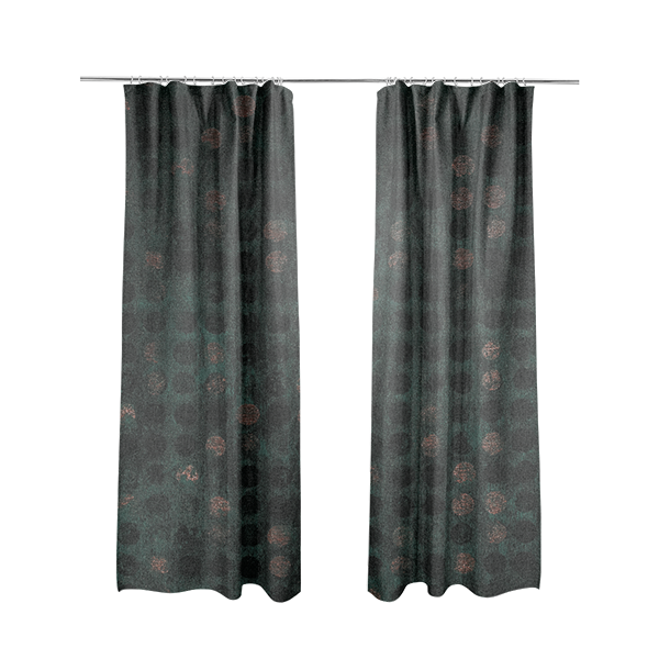 Nile Spotted Pattern Metallic Tones Green Gold Upholstery Fabric CTR-1200 - Made To Measure Curtains