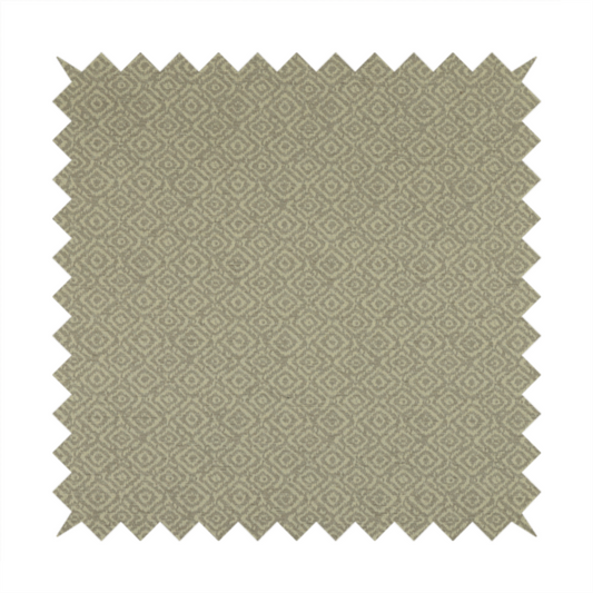 Sahara Geometric Pattern Chenille Material In Silver Upholstery Fabric CTR-1222