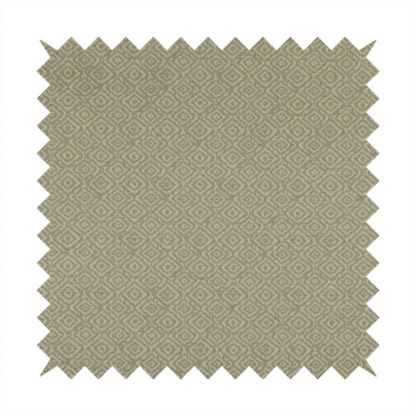 Sahara Geometric Pattern Chenille Material In Silver Upholstery Fabric CTR-1222 - Handmade Cushions