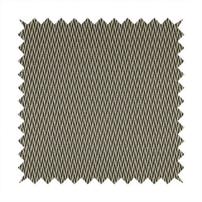 Otara Stripe Pattern Chenille Material In Black Upholstery Fabric CTR-1224 - Made To Measure Curtains