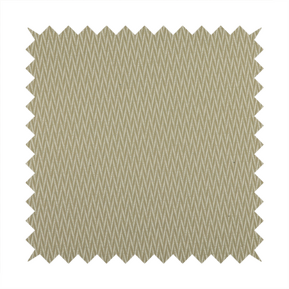 Otara Stripe Pattern Chenille Material In Cream Beige Upholstery Fabric CTR-1225