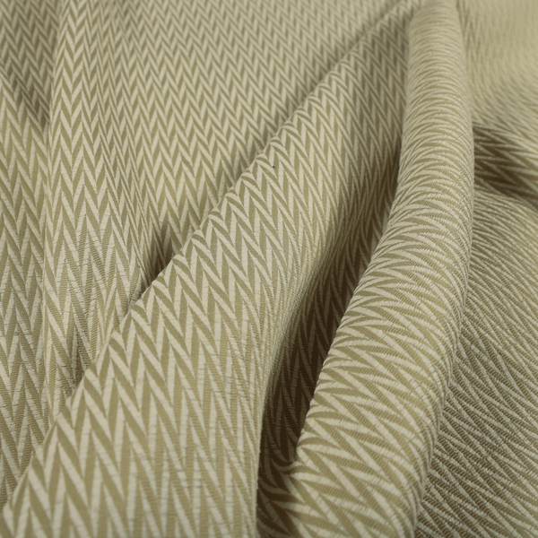 Otara Stripe Pattern Chenille Material In Cream Beige Upholstery Fabric CTR-1225 - Handmade Cushions