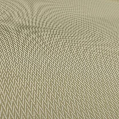 Otara Stripe Pattern Chenille Material In Cream Beige Upholstery Fabric CTR-1225