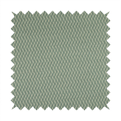 Otara Stripe Pattern Chenille Material In Teal Blue Upholstery Fabric CTR-1226 - Made To Measure Curtains