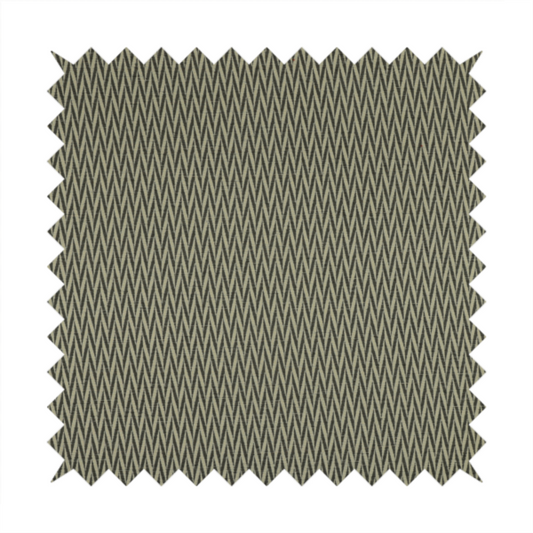 Otara Stripe Pattern Chenille Material In Grey Upholstery Fabric CTR-1227