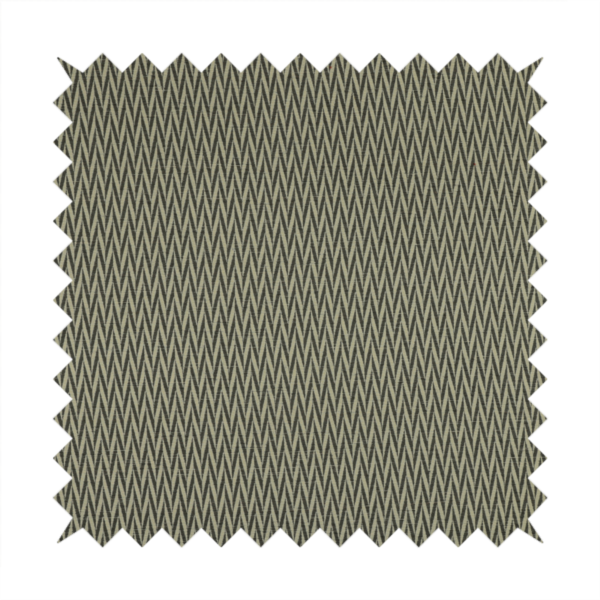 Otara Stripe Pattern Chenille Material In Grey Upholstery Fabric CTR-1227 - Made To Measure Curtains