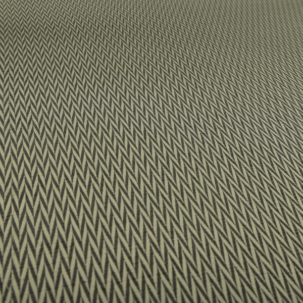 Otara Stripe Pattern Chenille Material In Grey Upholstery Fabric CTR-1227 - Made To Measure Curtains