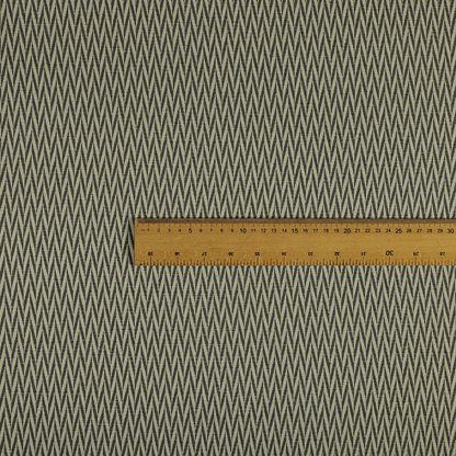 Otara Stripe Pattern Chenille Material In Grey Upholstery Fabric CTR-1227 - Made To Measure Curtains