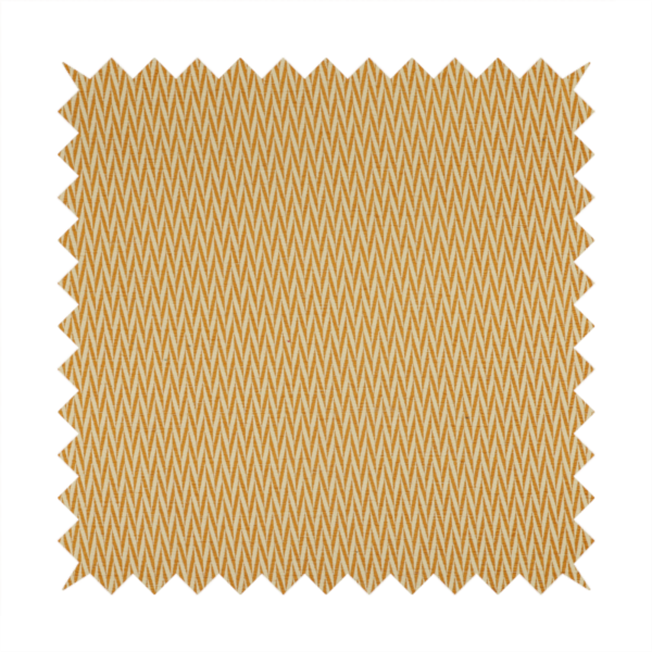 Otara Stripe Pattern Chenille Material In Yellow Upholstery Fabric CTR-1229 - Made To Measure Curtains