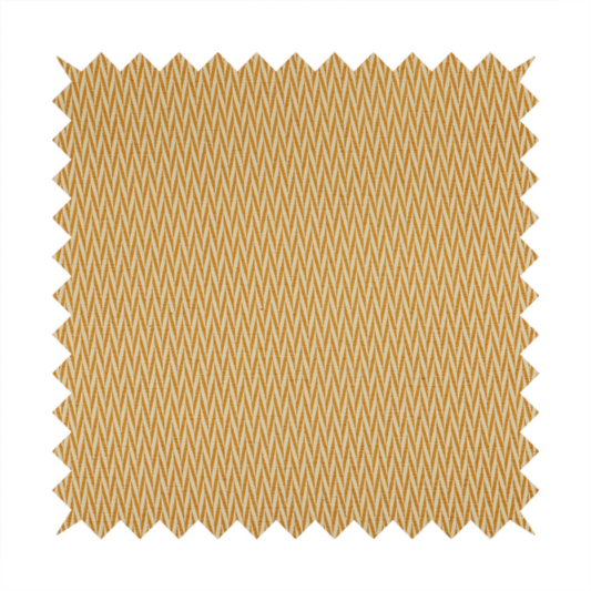 Otara Stripe Pattern Chenille Material In Yellow Upholstery Fabric CTR-1229