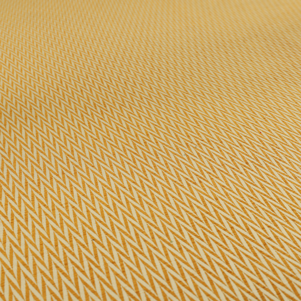 Otara Stripe Pattern Chenille Material In Yellow Upholstery Fabric CTR-1229 - Handmade Cushions