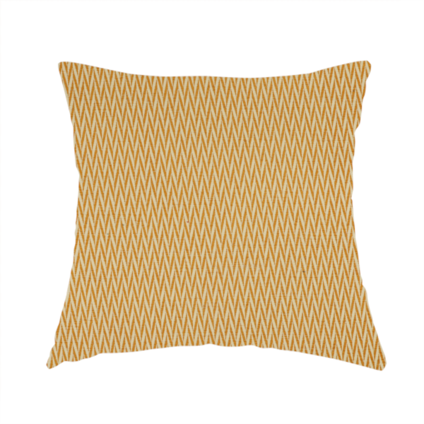 Otara Stripe Pattern Chenille Material In Yellow Upholstery Fabric CTR-1229 - Handmade Cushions