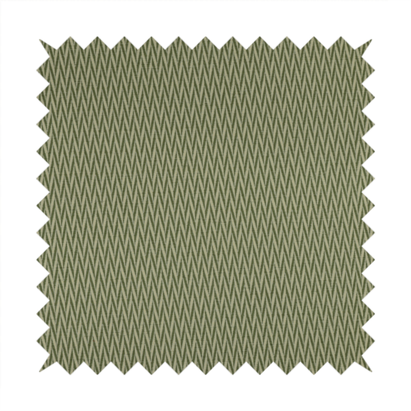 Otara Stripe Pattern Chenille Material In Green Upholstery Fabric CTR-1231