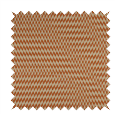 Otara Stripe Pattern Chenille Material In Orange Upholstery Fabric CTR-1232 - Roman Blinds