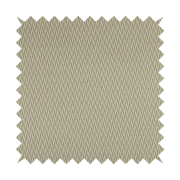 Otara Stripe Pattern Chenille Material In Silver Upholstery Fabric CTR-1233 - Made To Measure Curtains