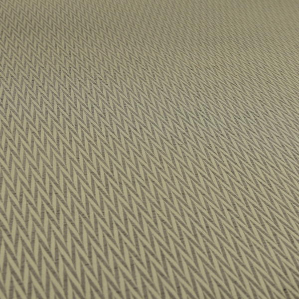 Otara Stripe Pattern Chenille Material In Silver Upholstery Fabric CTR-1233 - Made To Measure Curtains