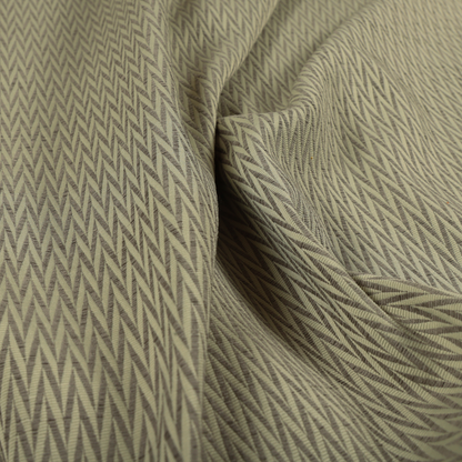 Otara Stripe Pattern Chenille Material In Silver Upholstery Fabric CTR-1233 - Handmade Cushions