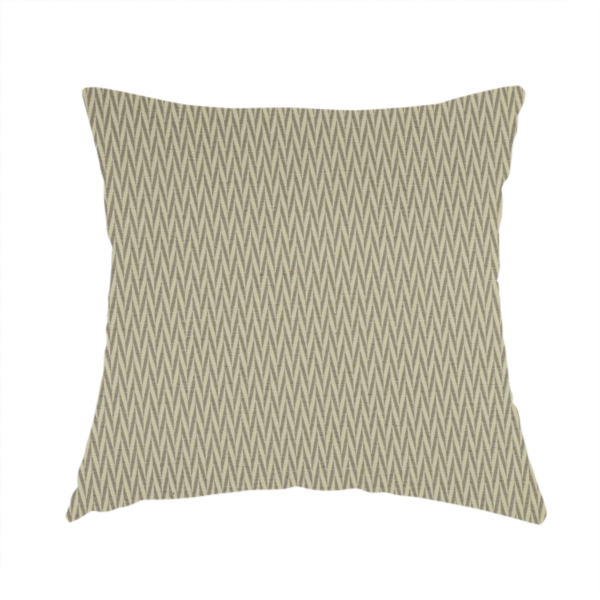 Otara Stripe Pattern Chenille Material In Silver Upholstery Fabric CTR-1233 - Handmade Cushions