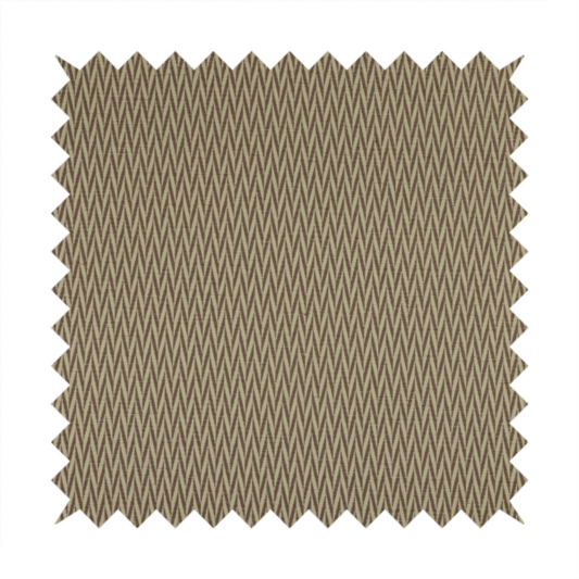 Otara Stripe Pattern Chenille Material In Brown Upholstery Fabric CTR-1234