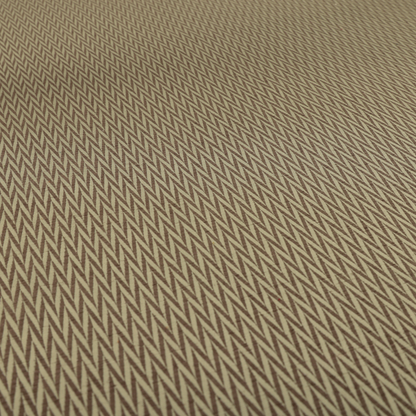 Otara Stripe Pattern Chenille Material In Brown Upholstery Fabric CTR-1234 - Made To Measure Curtains