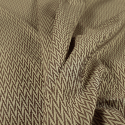 Otara Stripe Pattern Chenille Material In Brown Upholstery Fabric CTR-1234 - Handmade Cushions