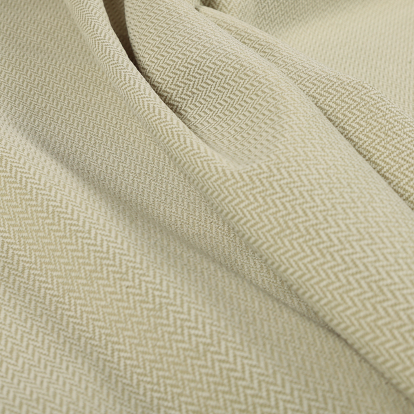 California Chevron Pattern Chenille Material In Cream Beige Upholstery Fabric CTR-1236 - Made To Measure Curtains