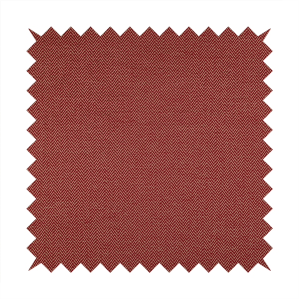 California Chevron Pattern Chenille Material In Red Upholstery Fabric CTR-1239 - Handmade Cushions