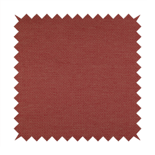 California Chevron Pattern Chenille Material In Red Upholstery Fabric CTR-1239 - Made To Measure Curtains