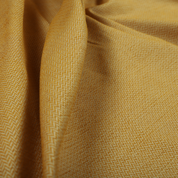 California Chevron Pattern Chenille Material In Yellow Upholstery Fabric CTR-1240 - Made To Measure Curtains