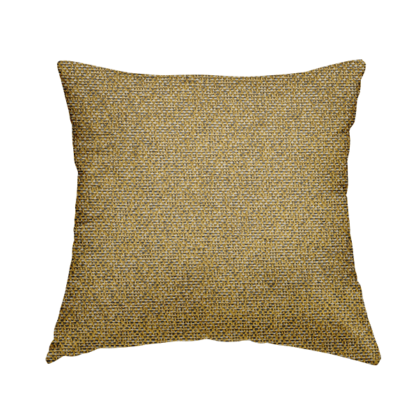 Pacific Unique Textured Basket Weave Heavyweight Upholstery Fabric In Yellow Colour CTR-1248 - Handmade Cushions