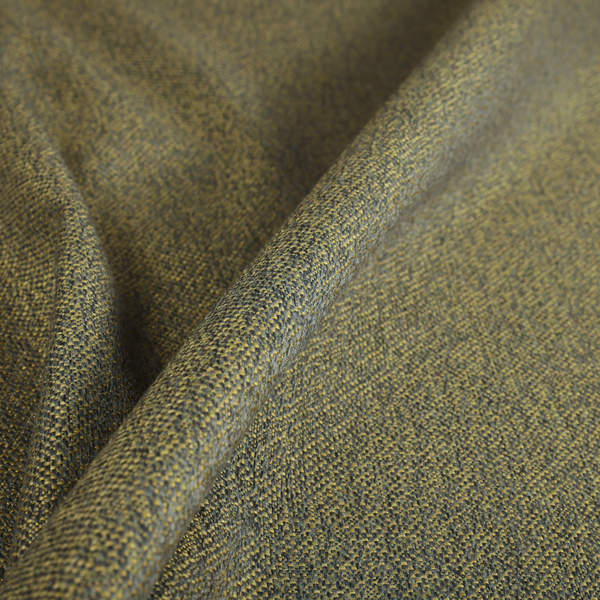 Pacific Unique Textured Basket Weave Heavyweight Upholstery Fabric In Grey With Green Yellow Colour CTR-1249 - Roman Blinds