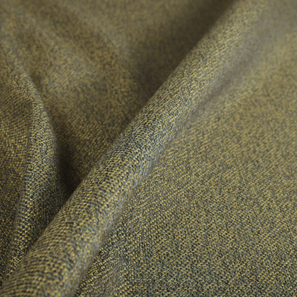 Pacific Unique Textured Basket Weave Heavyweight Upholstery Fabric In Grey With Green Yellow Colour CTR-1249