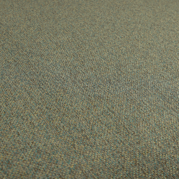 Pacific Unique Textured Basket Weave Heavyweight Upholstery Fabric In Brown With Blue Colour CTR-1250