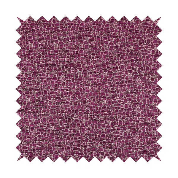 Ketu Collection Of Woven Chenille Pebble Stone Effect Pink Colour Furnishing Fabrics CTR-126 - Handmade Cushions