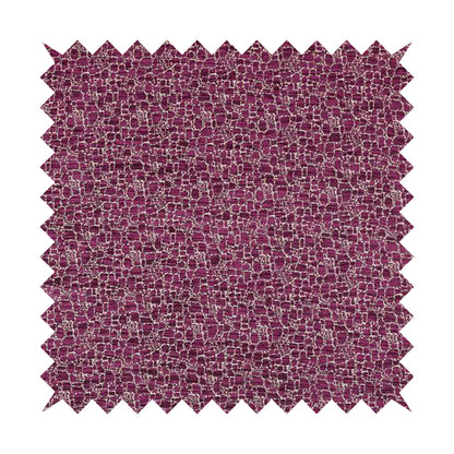 Ketu Collection Of Woven Chenille Pebble Stone Effect Pink Colour Furnishing Fabrics CTR-126 - Handmade Cushions