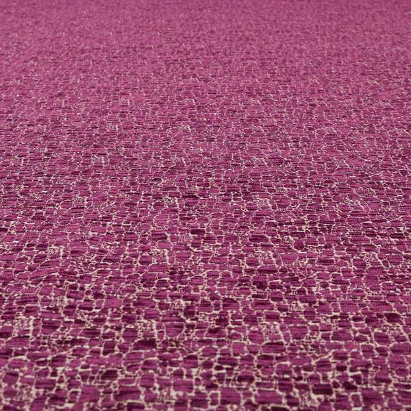 Ketu Collection Of Woven Chenille Pebble Stone Effect Pink Colour Furnishing Fabrics CTR-126 - Handmade Cushions