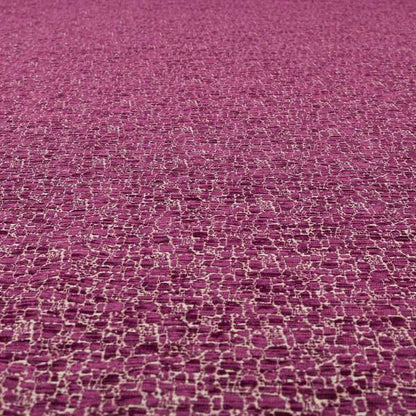 Ketu Collection Of Woven Chenille Pebble Stone Effect Pink Colour Furnishing Fabrics CTR-126 - Made To Measure Curtains