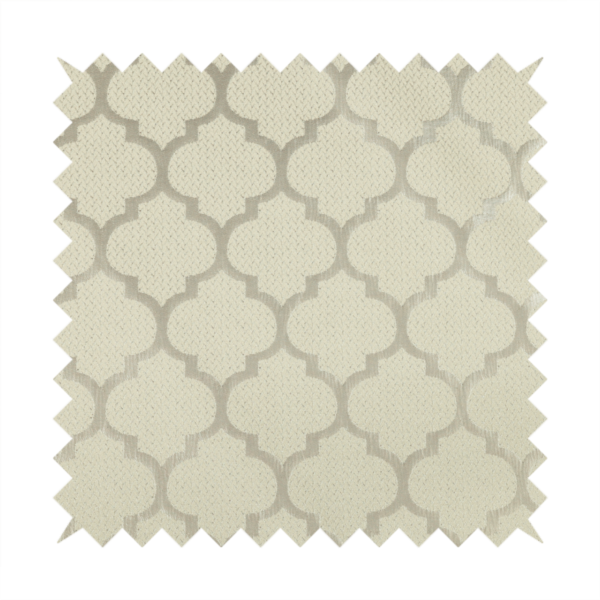 Ayon Damask Pattern Mono Beige Coloured With Shine Furnishing Fabric CTR-1269 - Made To Measure Curtains