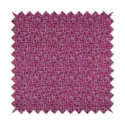 Ketu Collection Of Woven Chenille Pebble Stone Effect Fuchsia Pink Colour Furnishing Fabrics CTR-129 - Roman Blinds