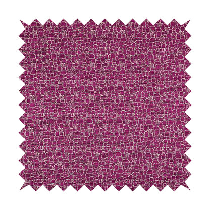 Ketu Collection Of Woven Chenille Pebble Stone Effect Fuchsia Pink Colour Furnishing Fabrics CTR-129 - Made To Measure Curtains