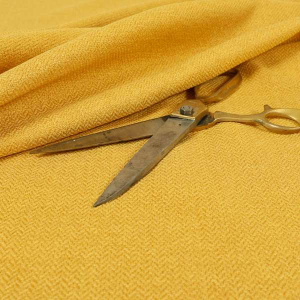 Bainbridge Woven Plain Fabric Yellow Colour Upholstery Fabric CTR-13 - Made To Measure Curtains