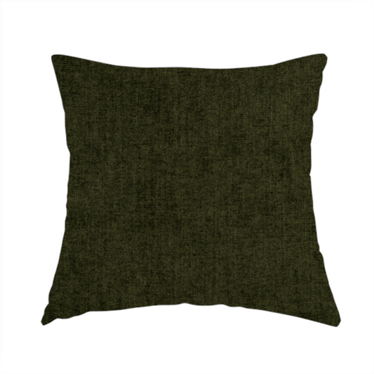 Sunset Chenille Material Army Green Colour Upholstery Fabric CTR-1315 - Handmade Cushions