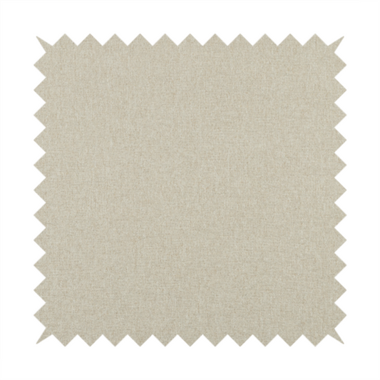 Alaska Textured Chenille Clean Easy Treated Cream Colour Upholstery Fabric CTR-1327