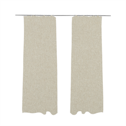 Alaska Textured Chenille Clean Easy Treated Cream Colour Upholstery Fabric CTR-1327 - Made To Measure Curtains